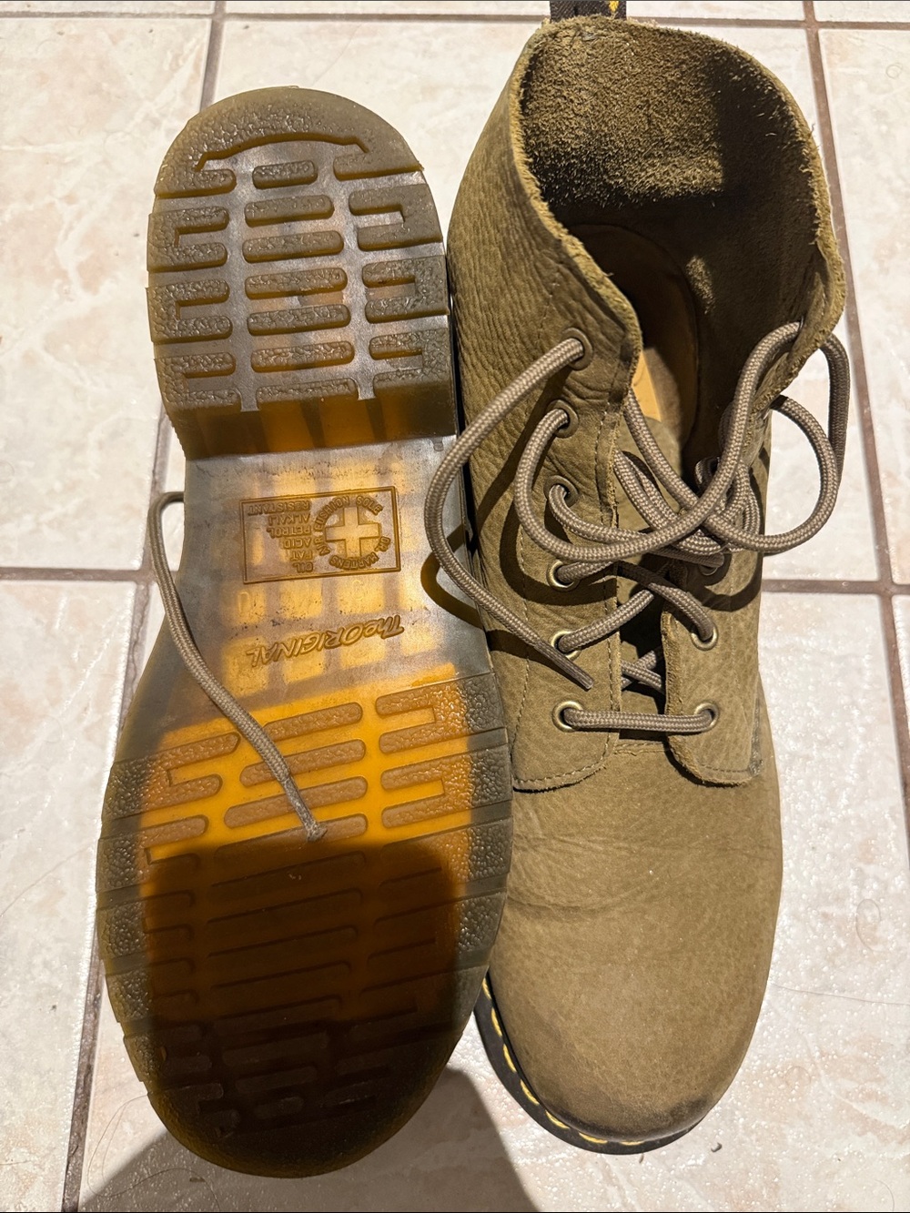 Dr. Martens Olive Green Suede Chukka Boots - Picture 4 of 4